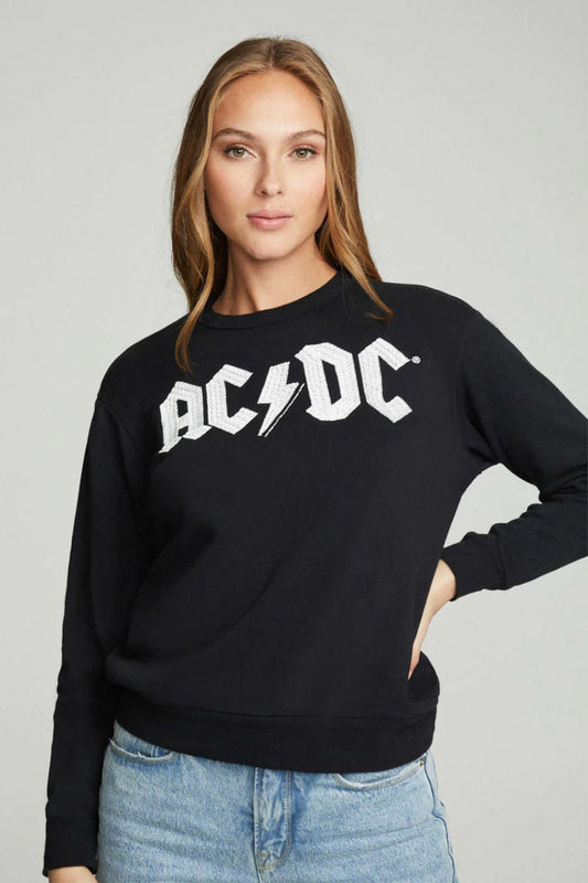 Chaser Shirts & Tops Chaser AC/DC - Embroidered Logo Fleece