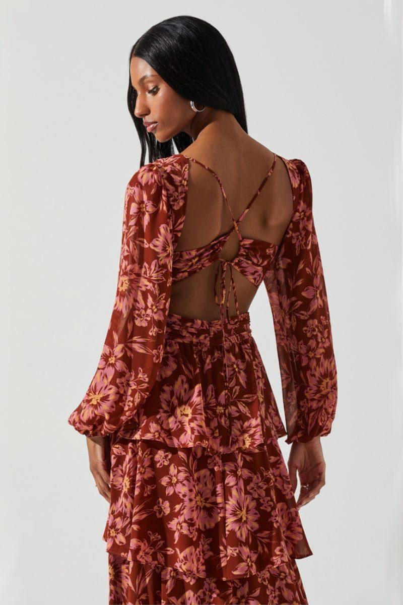 ASTR The Label ASTR Anora Dress - Rust Floral