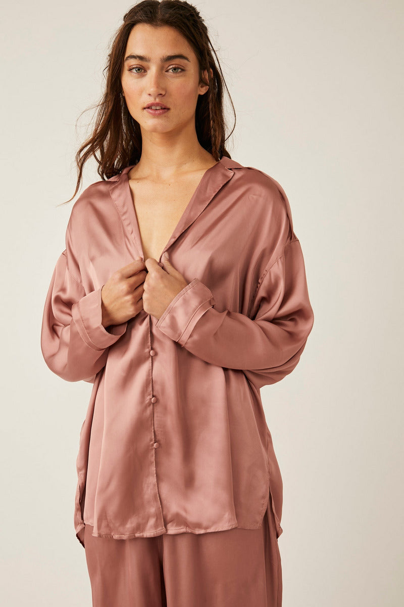 Free People DREAMY DAYS SOLID PJ SET #FP102722CYS - In the Mood Intimates