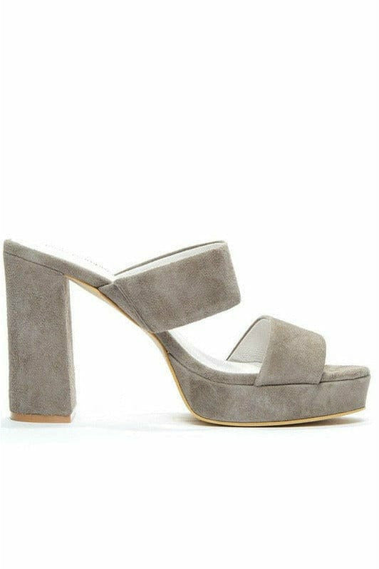 Jeffrey Campbell Shoes Jeffrey Campbell Adriana Mule in Grey Suede