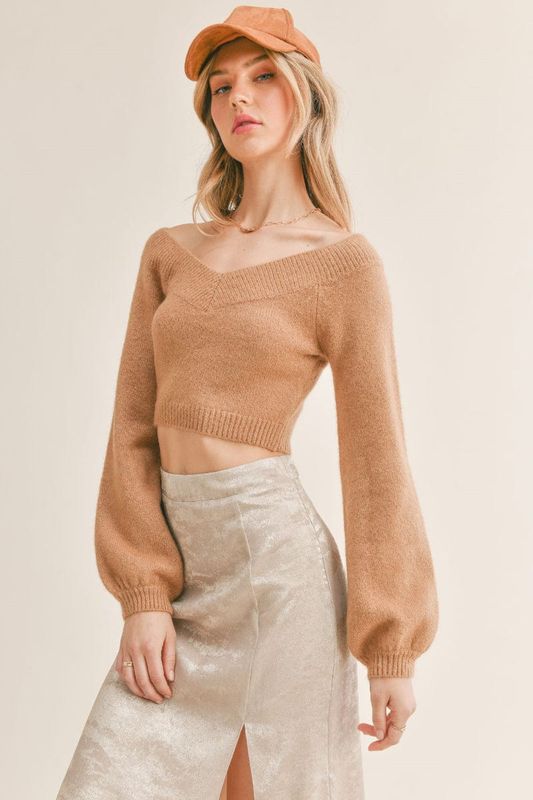 Sage The Label Sage The Label Happy Hour Off The Shoulder Sweater