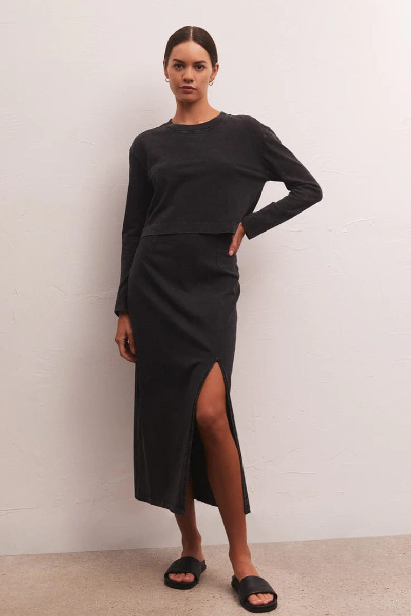 Z Supply Z Supply Shilo Knit Skirt - Black