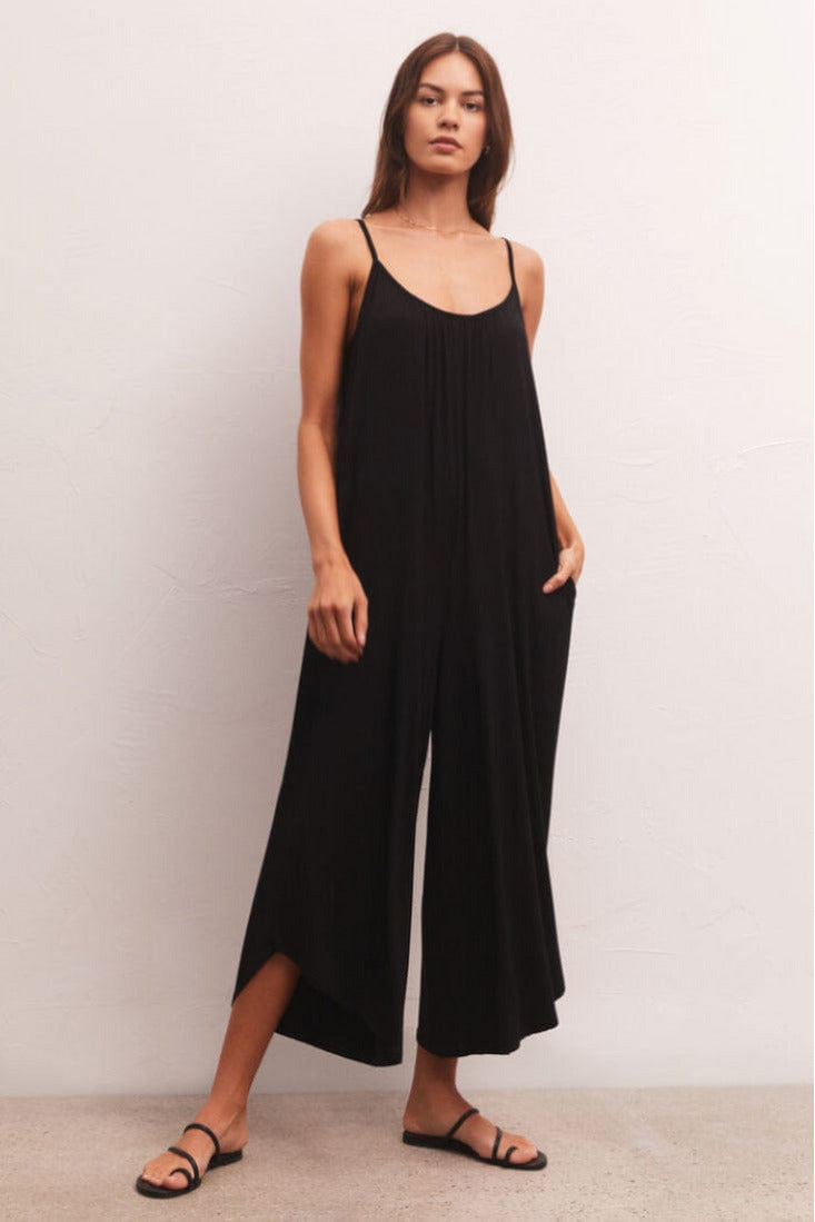 Z Supply Z Supply The Flared Jumpsuit - Black