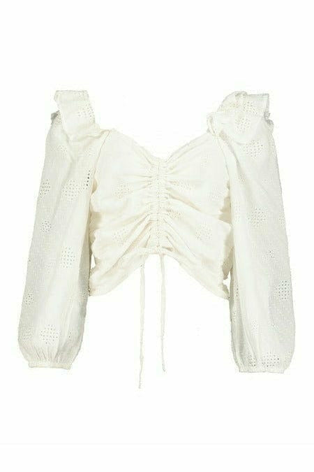 Bishop + Young Top Bishop + Young Textured Eyelet Blouse - Final Sale