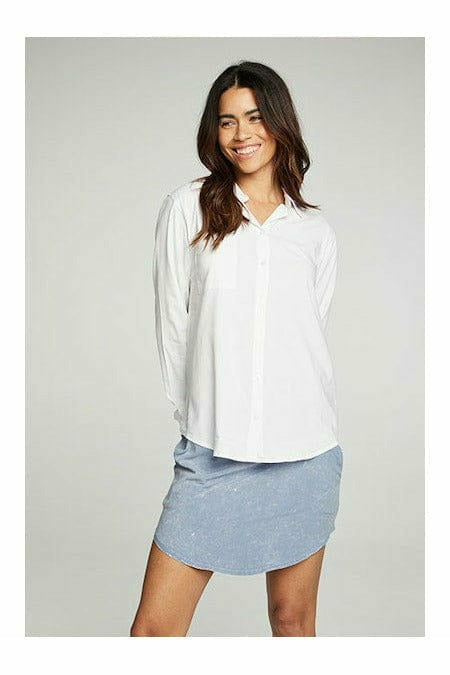 Chaser Top Chaser Button Down Long Sleeve Shirt
