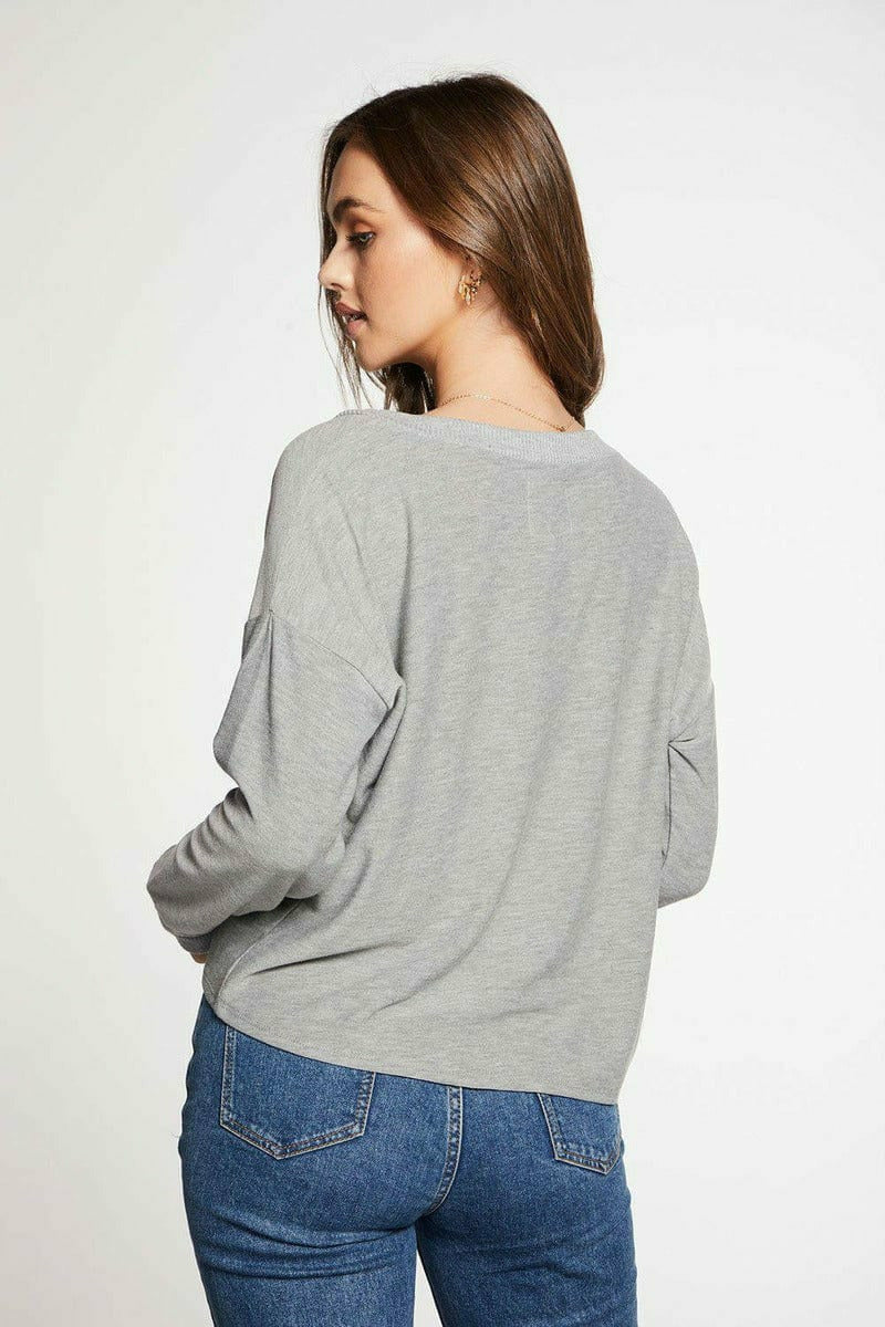 Chaser Cozy Knit Cropped Long Sleeve Top - Top - Chaser - Ten North