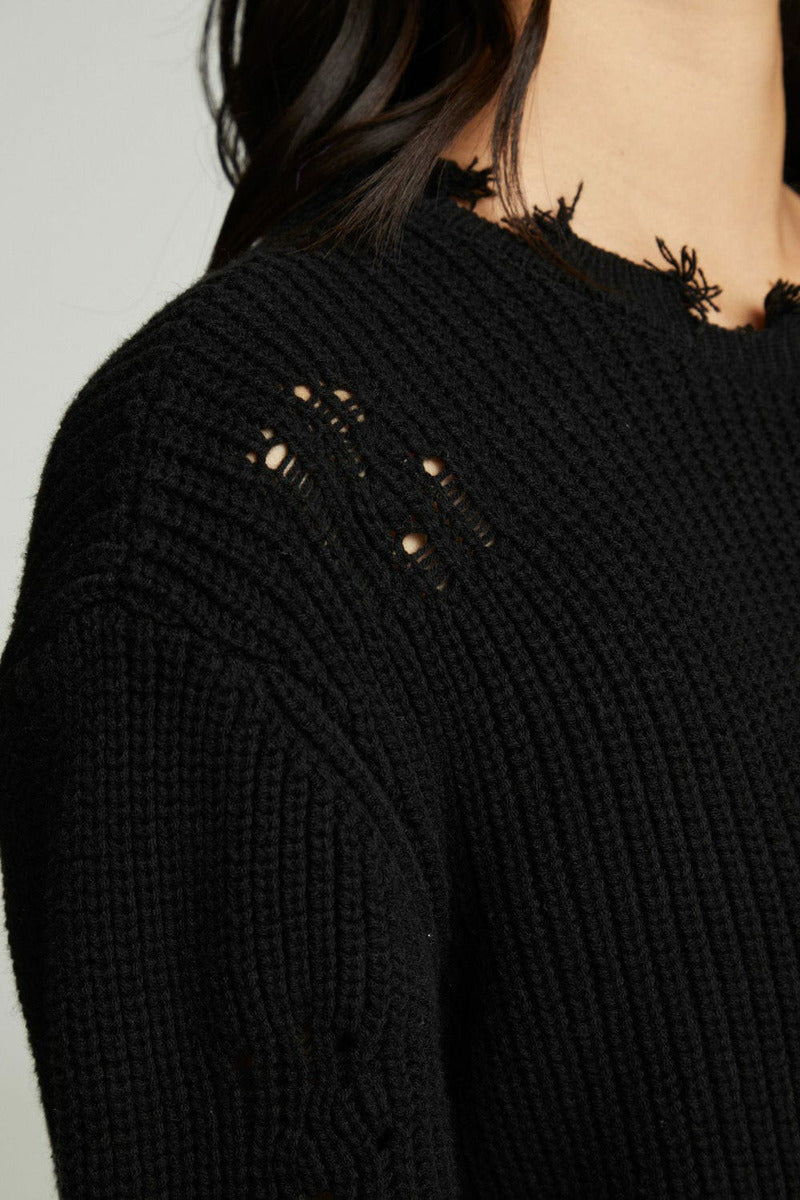 Chaser Top Chaser Deconstructed Pullover Sweater