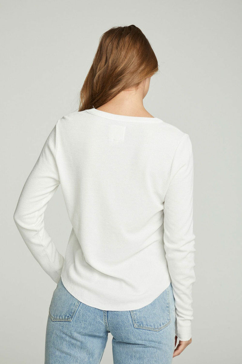 Chaser Top Chaser Long Sleeve Crewneck Shirttail Tee