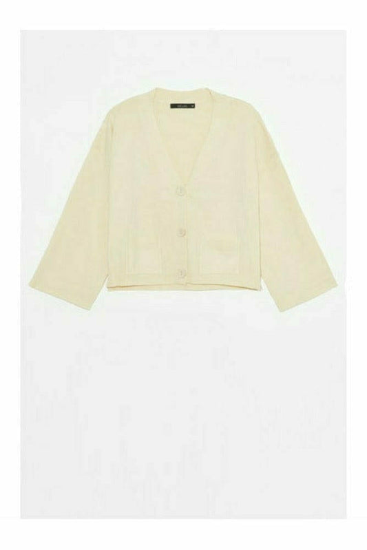 Deluc Clothing Top Deluc Linssy Cardigan - Ivory
