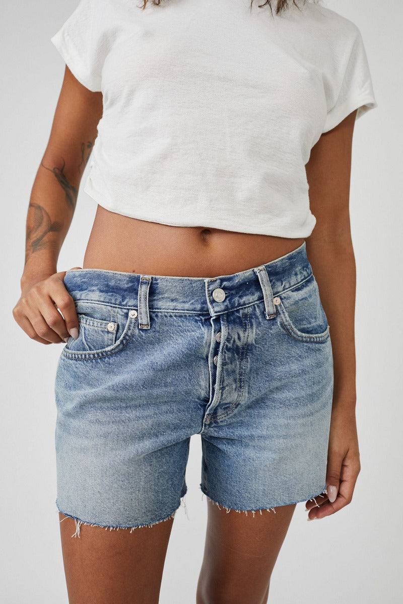 Free People Shorts Free People Ivy Mid-Rise Shorts   - San Andreas